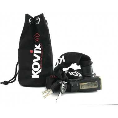 KOVIX KCL8 Łańcuch antykradzieżowy z alarmem 120 cm